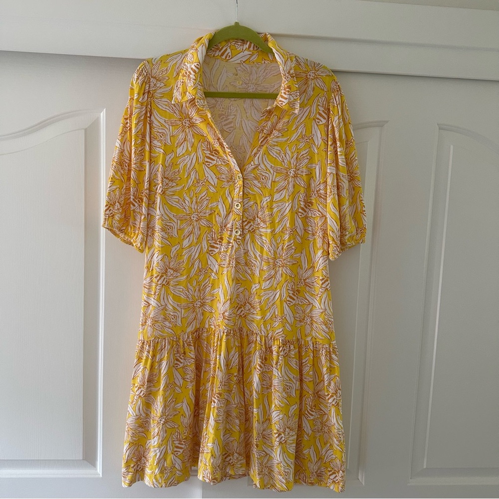 Lilly Pulitzer BINGLEY DRESS HIDEAWAY HONEYCOMB